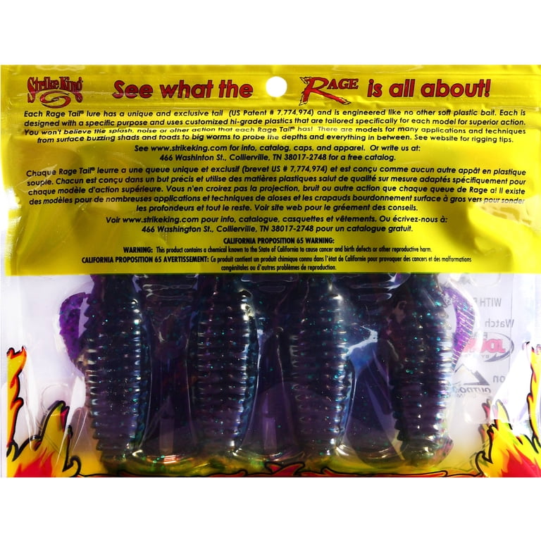 Strike King Ocho 4" Junebug Soft Plastic Bait - Premium Fishing Lure