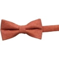 thumbnail image 1 of Zhuge 2 piezas de pajarita clásica preatada para esmoquin formal liso ajustable para adultos y niños, pajarita elegante para fiesta de bodas, corbata lisa (naranja), 1 of 1