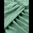 thumbnail image 3 of Vestido de Cintura Alta con Hombros Descubiertos, Verde Frijol, Talla S, 3 of 10
