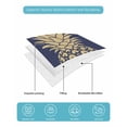 thumbnail image 5 of Quilts Twin Size, Pineapple Soft Comforter Bedding Set for Bed, Gold Yellow Navy Blue Tropical Fruit Summer Lightweight Quilted Bedspread with Pillow Cover(2 Pieces) for All Season, 68x86 Inch, 5 of 6