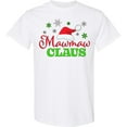 thumbnail image 3 of Inktastic Mawmaw Claus with Christmas Santa Hat and Snowflakes T-Shirt, 3 of 5
