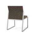 thumbnail image 5 of Gansett Reception Waiting Room Armless Guest Chair / Silver Steel / Brown, 5 of 5