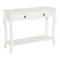 thumbnail image 1 of HOMCOM Entryway Table with Storage Drawers, Bottom Shelf and Wooden Legs, 1 of 10