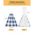 thumbnail image 3 of Microfiber Cleaning Cloths Set, Blue Buffalo Check Pattern, Absorbent Hanging Kitchen Towels, 3 of 10