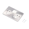 thumbnail image 3 of Wall Socket Dual UK Standard Electrical Outlet with Switch Power Supply Accessories 250V 13A, 3 of 9