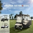 thumbnail image 3 of Golf Cart Enclosure 4 Passenger, 420D Polyester Cover with Clear Windows - Club Car/EZGO - Sunproof, Waterproof, Dustproof Golf Cart Cover, 3 of 7