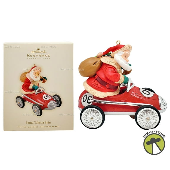 Hallmark Keepsake Ornament Club Exclusive Santa Takes a Spin 2008