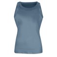 thumbnail image 5 of Womens Tank Tops High Neck Sleeveless Ribbed Tank Casual Basic Thick Strap Slim Fitted Shirts, 5 of 5