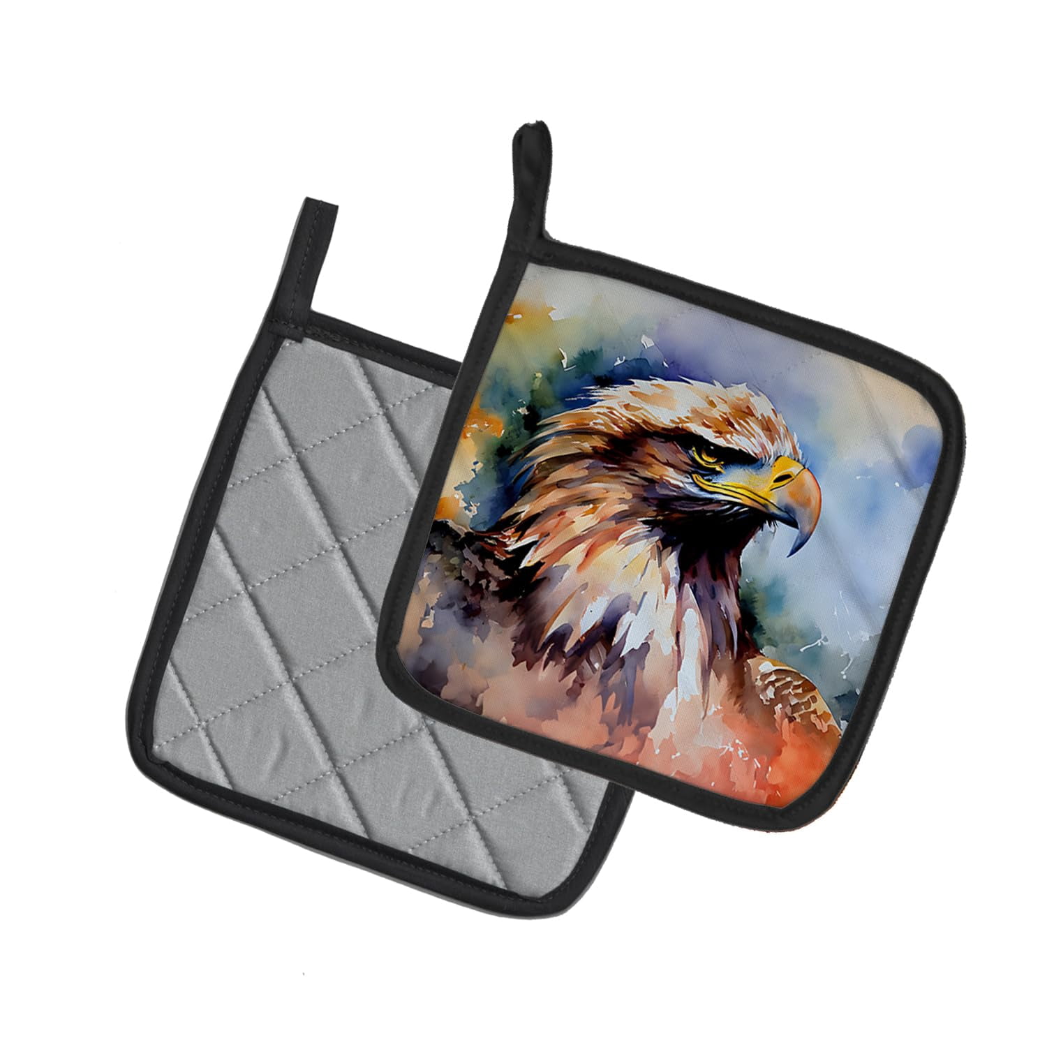 Carolines Treasures 7.5 x 7.5 in. Great Horned Owl Pot Holders - Set of 2