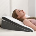 thumbnail image 1 of Almohada en forma de cuña Vekkia para apnea del sueño, reflujo ácido y dolor de espalda, 1 of 7