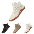 thumbnail image 4 of NOKIO Men'S High-Top Thermal Snow Boots Couple Snow Boots Men'S High Top Snow Boots Fashion Casual Trainers Breathable Flat Casual Shoes Winter Padded Warm Women'S Boots Men'S Snow Trekking Shoes, 4 of 5