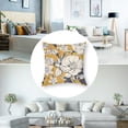 thumbnail image 5 of Decorative Pillow, Floral Pillow, Throw Pillows for Couch or Bed, Boho Home Decor, (White Denim Collection, Yellow), 5 of 7