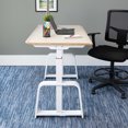 thumbnail image 3 of Stand Up Desk Store Programmable Electric Ergonomic Standing Desk (White Frame/Antique Birch Desktop, 48” Wide), 3 of 7