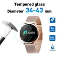 thumbnail image 3 of Flmtop 2 Pcs Protecteur d'Écran de Montre Anti-Rayures Verre Trempé Film Rond pour Smartwatch Couverture Protectrice Haute Définition Film d'Écran Universel Anti-Explosion Compatible avec Montre à Cadran 34-43mm, 3 of 10