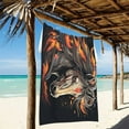 thumbnail image 2 of Ryvnso Cool Horse Oversized Beach Towel Microfiber Bath Blankets Swimming Fitness 37" x 74", 2 of 5