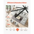 thumbnail image 3 of VEVOR 96" Aluminum Ceiling Fan No Light Remote Control Reversible DC Motor Black, 3 of 9