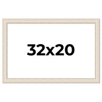 32x20 Frame White Real Wood Picture Frame Width 1.75 inches | Interior Frame Depth 0.5 inches |