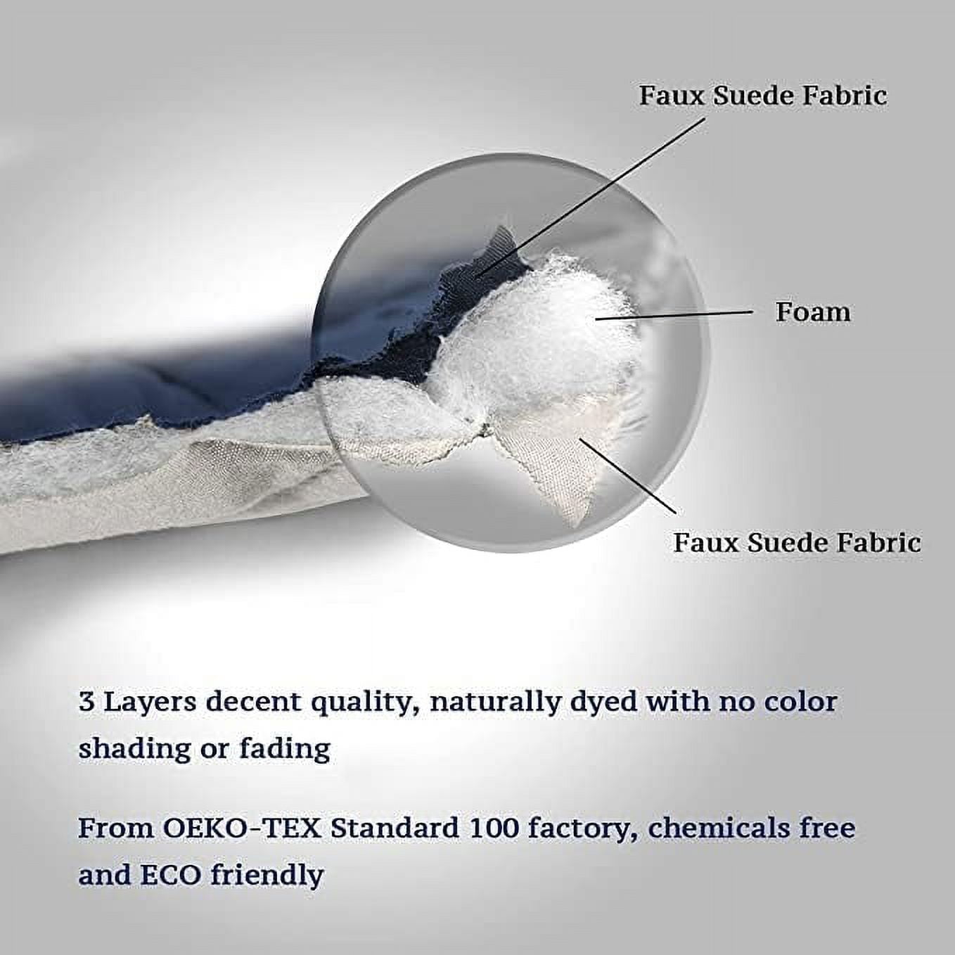 SHANNA Sofa Covers for Armchair, Water Repellent Reversible Quilted Sofa Slipcovers, Non Slip Sofa Covers 1 Seater, Furniture Protector with Elastic Strap for Pets Kids Dog Cat, Navy Blue, 1-Seater
