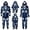 Blue_004, variant on QTSHPN Family Christmas Pajamas Matching Sets Christmas Print Hooded Loungewear Sleepwear Set Pajamas