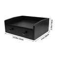thumbnail image 2 of OUNONA Étui de Rangement pour Fournitures de Bureau en Bois Noir Lot de 1, 2 of 8