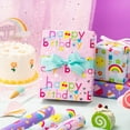 thumbnail image 5 of AllWays Plaza Girls Birthday Wrapping Paper Roll - 3 Short Rolls - 17 inch x 120 inch Per roll - Fantacy Pink and Purple Wrapping Paper for Kids Girls Birthday, Baby Shower, 5 of 15