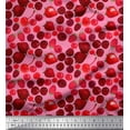thumbnail image 1 of Soimoi Cotton Jersey Fabric Raspberry,Strawberry & Cherry Fruits Print Sewing Fabric Yard 58 Inch Wide, 1 of 3