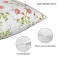 thumbnail image 3 of Honeii Roses Flowers Print Throw Pillow, Square Decorative Pillow Forms Soft Fluffy Plump Pillow Decorative Pillow Inserts,Couch Pillows-16"x16", 3 of 7
