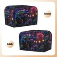 thumbnail image 3 of Pofeuu Glowing Chameleon Fantasy Art Print Universal Two Slice Toaster Cover,Dust Cover, Toaster Cover Bread Machine Cover Fits for Most Standard 2 Slice Toasters, 3 of 7