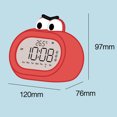 thumbnail image 6 of Digital Alarm Clock Multifunctional Snooze Function Large Screen Cartoon Big Mouth Desktop LED Clock Night Lamp for Home,Charging Red, 6 of 8
