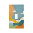 thumbnail image 2 of IAUYY Retardant PC Material Toggle Switch Switch Plate Covers Easy DIY Installation with Screws Light Switch Cover Plate Scene Of Stars and Clouds, 2 of 9