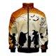 thumbnail image 3 of Chaqueta con estampado 3D de calabaza de Halloween para hombres y niños, camisetas de manga larga con personalidad, chaquetas de calle de gran tamaño con cremallera, abrigo, ropa, 3 of 5