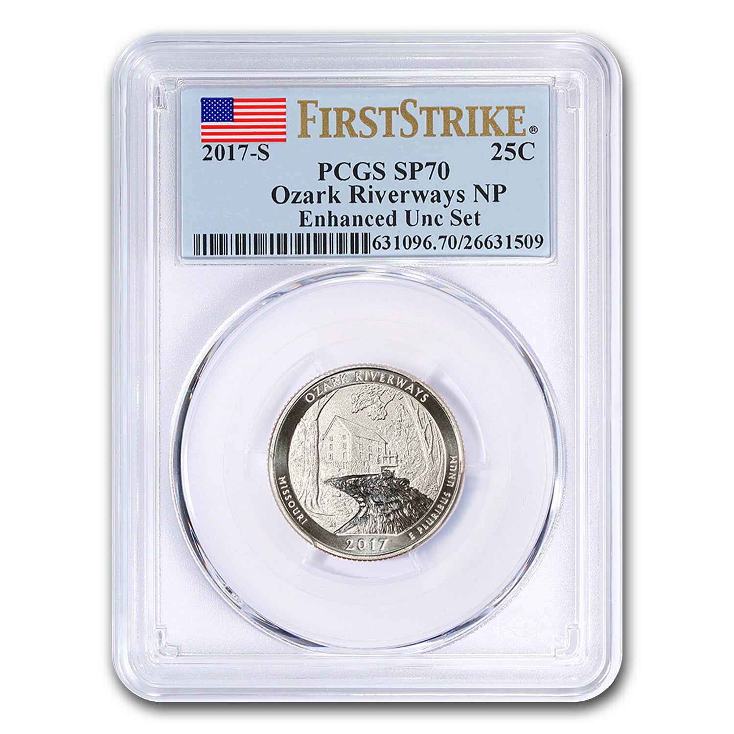 2017 S Kennedy Enhanced Uncirculated PCGS SP70 from 225th Mint Anniversary Set