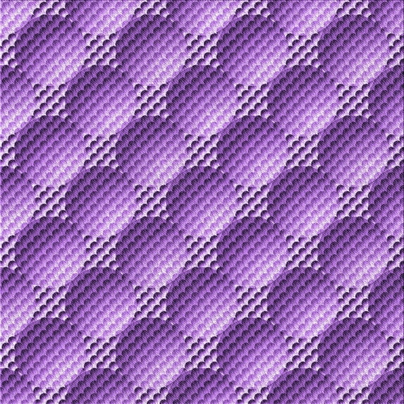 Ahgly Company Indoor Square Patterned Violet Purple Area Rugs, 7' Square