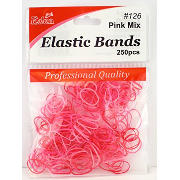 Eden Shades Of Pink Hair Elastics 250 Pcs.
