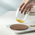 thumbnail image 4 of REACHISE Wooden Drink Coasters Set of 4 Round Cup Bar Saucers Mats for Home, 4 of 8