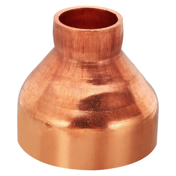 Uxcell 3" to 1 1/8" ID Copper Reducer, Copper Reducing Coupling Pressure Fitting Pipe Tube Connector Adapter