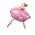 thumbnail image 1 of Gran Baile De Ballet Chica Papel De Aluminio Helio Globo Decoraciones Para Fiestas Rosado perfecl Juego de Globos de aluminio, 1 of 8