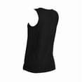 thumbnail image 6 of ZEHJUHAN Women's Solid Color V-Neck Sleeveless Tank Top - Basic Stretchy Summer Tee Black，S, 6 of 7