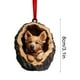 thumbnail image 2 of Adornos Navideños Ovalados de Acrílico con Forma de Animal | Adornos Navideños con Estampado de Fauna Silvestre y Cordón | Regalos de Animales Del Bosque | Decoración Navideña | Recuerdos Navideños y, 2 of 6