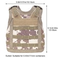thumbnail image 3 of Yvsxxv Mini Camouflage Beer Vest, Beer Cooler Jacket Adjustable Drink Bottle Vests Holder Beverage Cooler Holder for Cans or Bottles Decoration, 3 of 7
