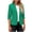 Green, variant on LOVZFMLL Women's Blazer Open Front Suit Jacket Solid Color Notched Collar 3/4 Sleeve Jacket for Office & Casual Wear