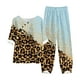 thumbnail image 1 of Puntoco Conjunto de traje de dos piezas con cuello redondo y manga corta estampado de verano para mujer Puntoco Puntoco-1105, 1 of 3