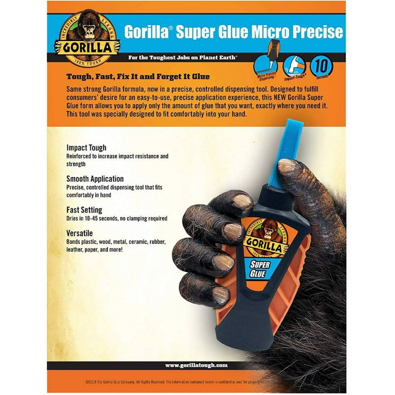 Gorilla Glue Clear Grip Contact Glue 5g Mini Tubes, 4 Count 