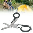 thumbnail image 1 of Foldable Shear, Emergency Shear Safe Always Handy Latching Function With Scale Ruler For Outdoor Survival Black Orange,Blue,Orange,Sand Color,Green,Red,Black, 1 of 8
