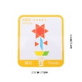 thumbnail image 3 of Shisuyan Pattern Blocks Wooden Educational Tool 155Pcs 3.14X2.75X0.01In, 3 of 9