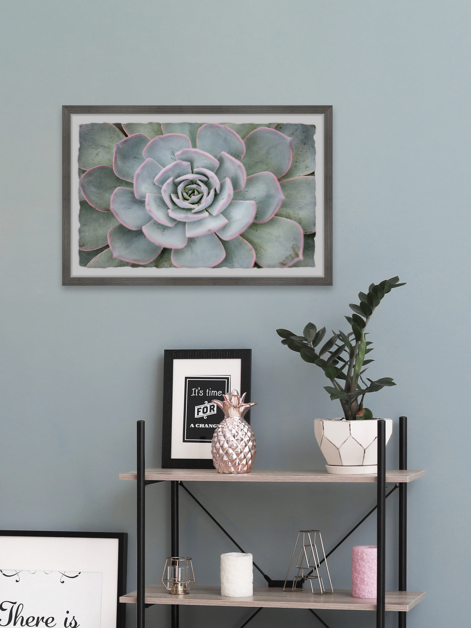 Marmont Hill Pink Edges Framed Wall Art, 16" x 24"