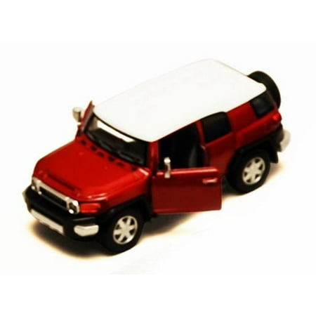 Toyota FJ Cruiser SUV, Ruby - Kinsmart 5343D - 1/36 scale Diecast Model Toy Car (Brand New, but NOT IN