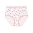 thumbnail image 4 of Wonder Nation Girls Cotton Brief Underwear, 10-Pack, Sizes 4-18, 4 of 12
