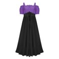 thumbnail image 4 of Renaissance Off Shoulder Dress for Women, Puff Sleeve Lace Up Maxi Gown, Medieval Peasant Festival Costume, 4 of 6