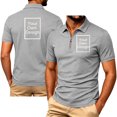 thumbnail image 2 of VBVC Men's Custom Personalized Quarter Zip Shirt , Short Sleeve Work Team Golf Top For Men, Gray , S-3XL, 2 of 8